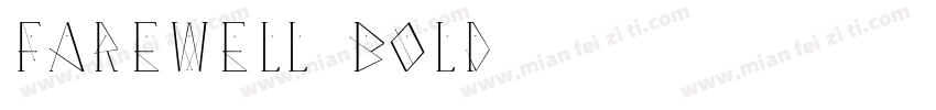 Farewell Bold字体转换